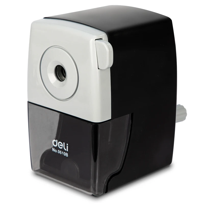 

DELI 0610B Rotary Pencil Sharpener Machine Pencil Cutter Office Stationery School Hand Crank Pencil Sharpener