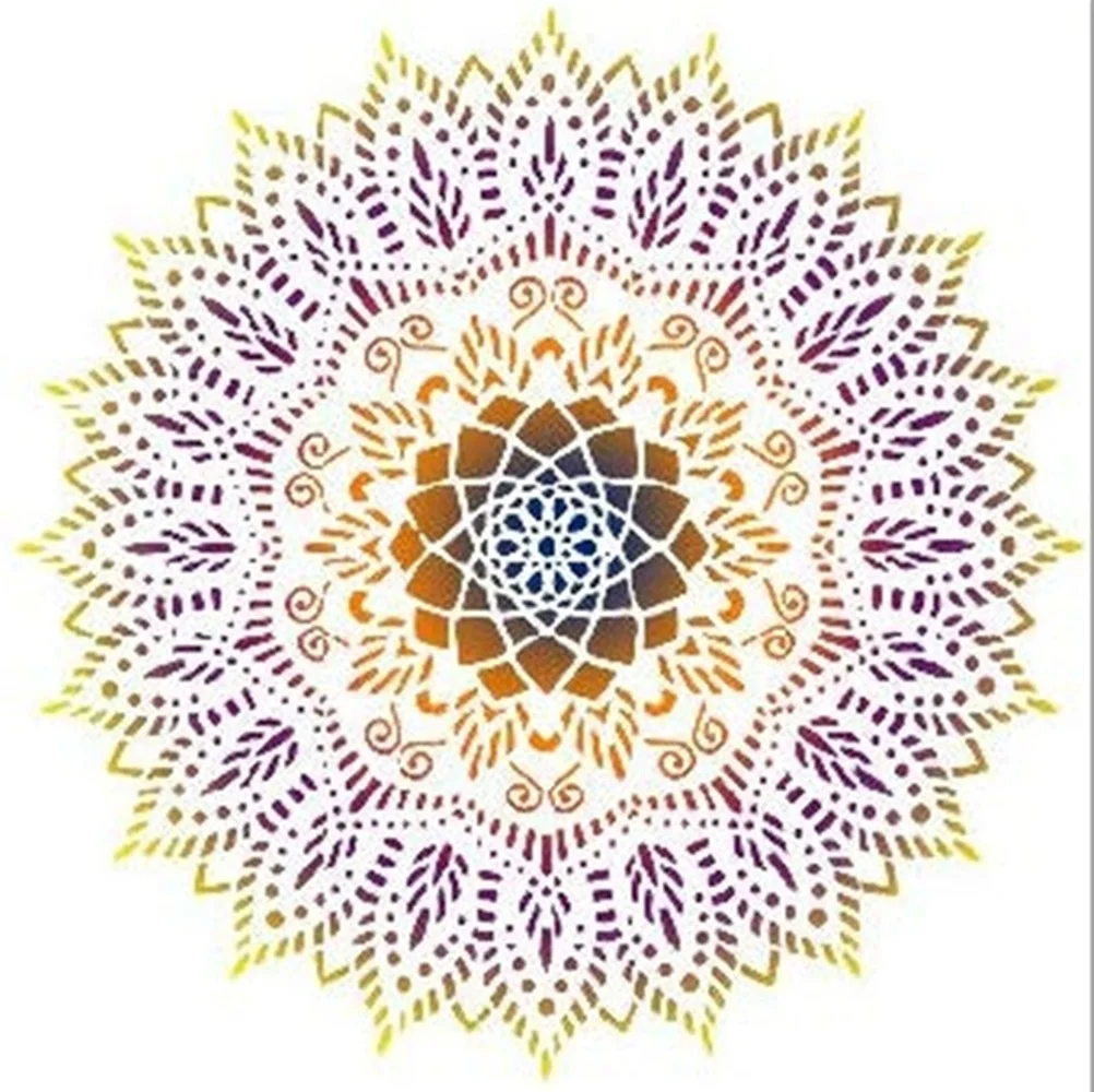 DIY ремесленные Многослойные трафареты для краски мандалы на деревянных стенах