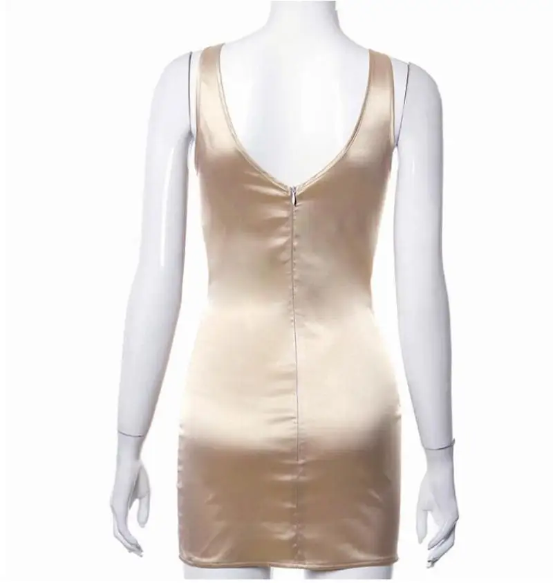 Sexy Sling Sleepwear Women Nightdress Summer with Lace Nightwear for Sleeveless Satin Dress with Side Slit Angels Pajamas