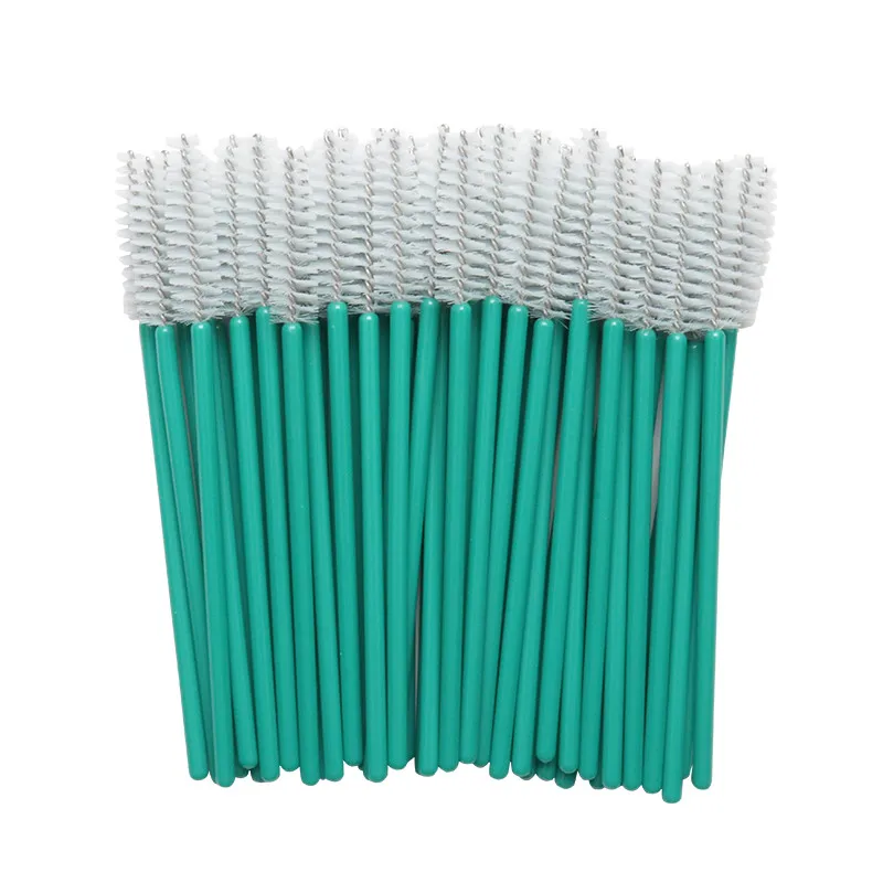100pcs-d green white 100 шт./компл. Женская Мода Одноразовые ресниц питания тушь для ресниц кисти палочка бровей аппликаторные инструмент для макияжа - Handle Color: 100pcs-d green white
