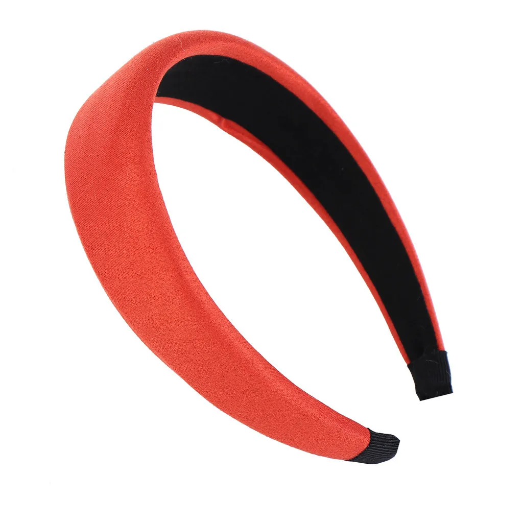 Однотонная повязка на голову модная однотонная замшевая Женская милый ободок