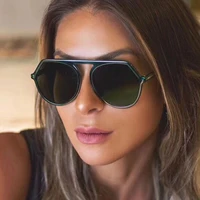 women vintage sun glasses female eyewear uv400 fashion personalized all match irregular sunglasses trending hot products 2021