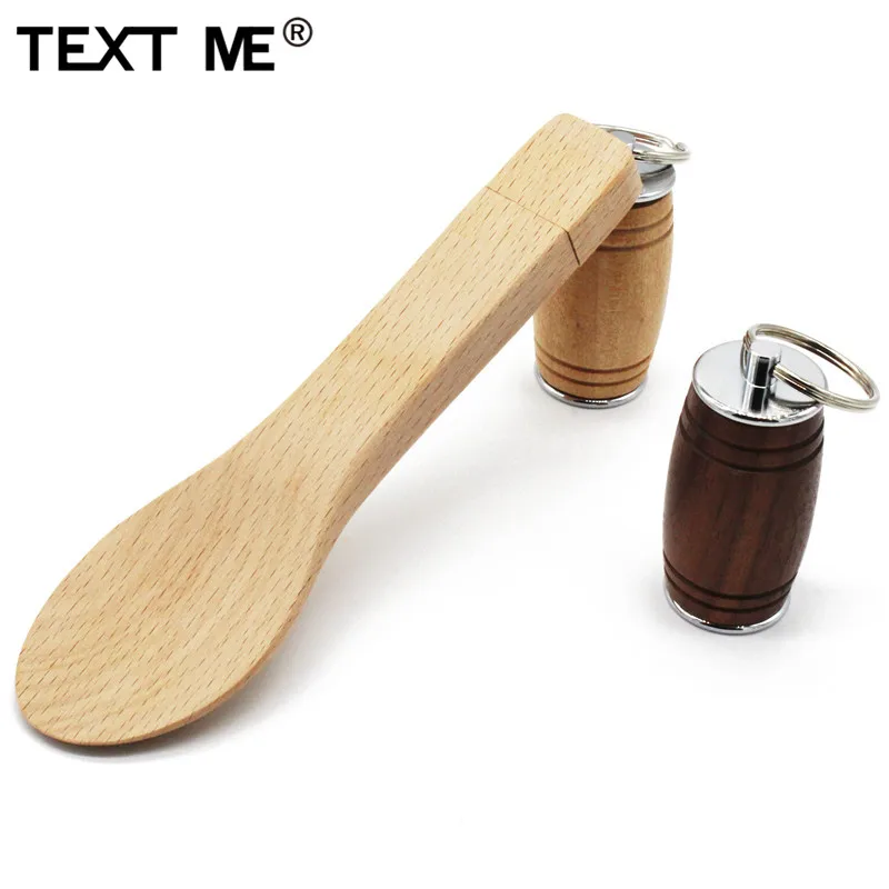 TEXT ME 3 Модель Новый баррель ложка стиль usb флэш-накопитель 4 ГБ 8 16 32 2 0 64 Гб подарок
