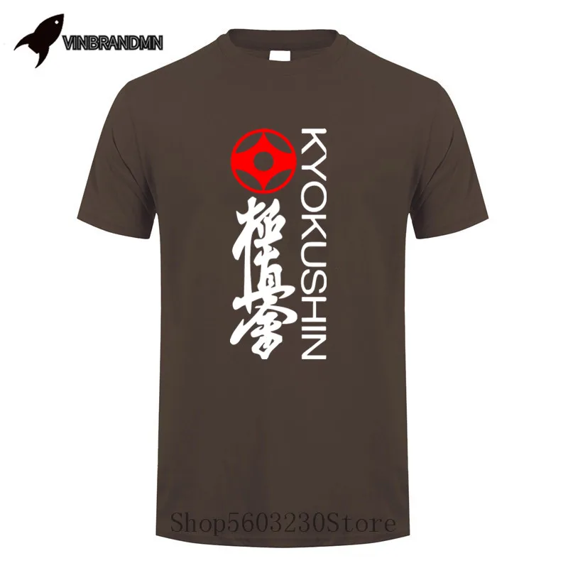 2020 модная свободная черная футболка с коротким рукавом мужские футболки Kyokushin