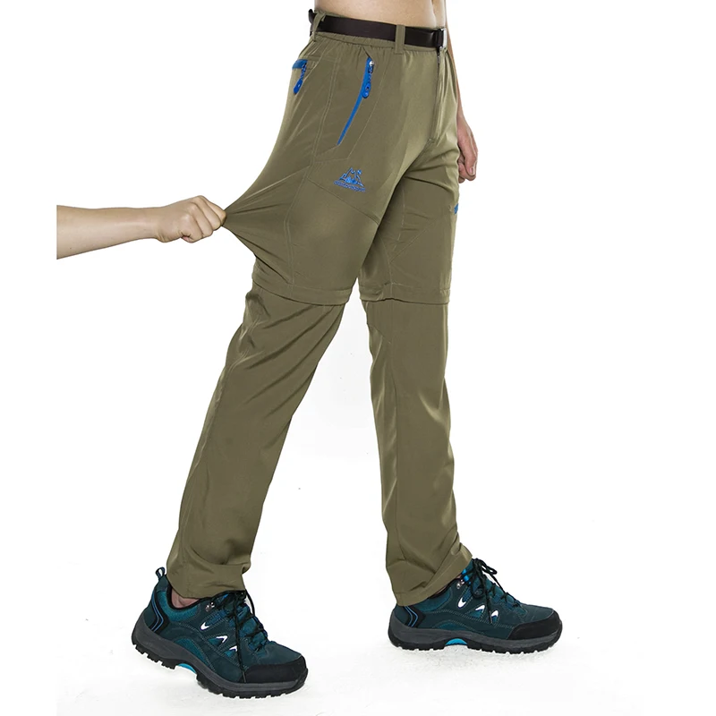 WWKK Men's Quick Dry Detachable Hiking Pants Outdoor Sport Summer Camping Trekking Fishing Shorts Breathable Thousers | Спорт и