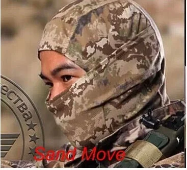 Sand move Военная Тактическая Маска для лица для охоты Kryptek камуфляжная мотоциклетная Балаклава ghillie Костюмы маска ниндзя - Цвет: Sand move