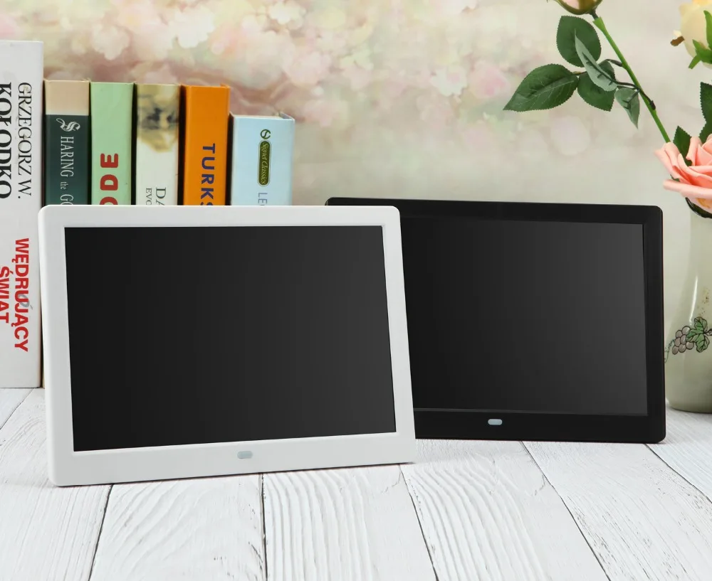 10 дюймов HD ips lcd 1280*800 цифровая фоторамка будильник MP3 MP4 видео плеер с дистанционным управлением рабочего стола