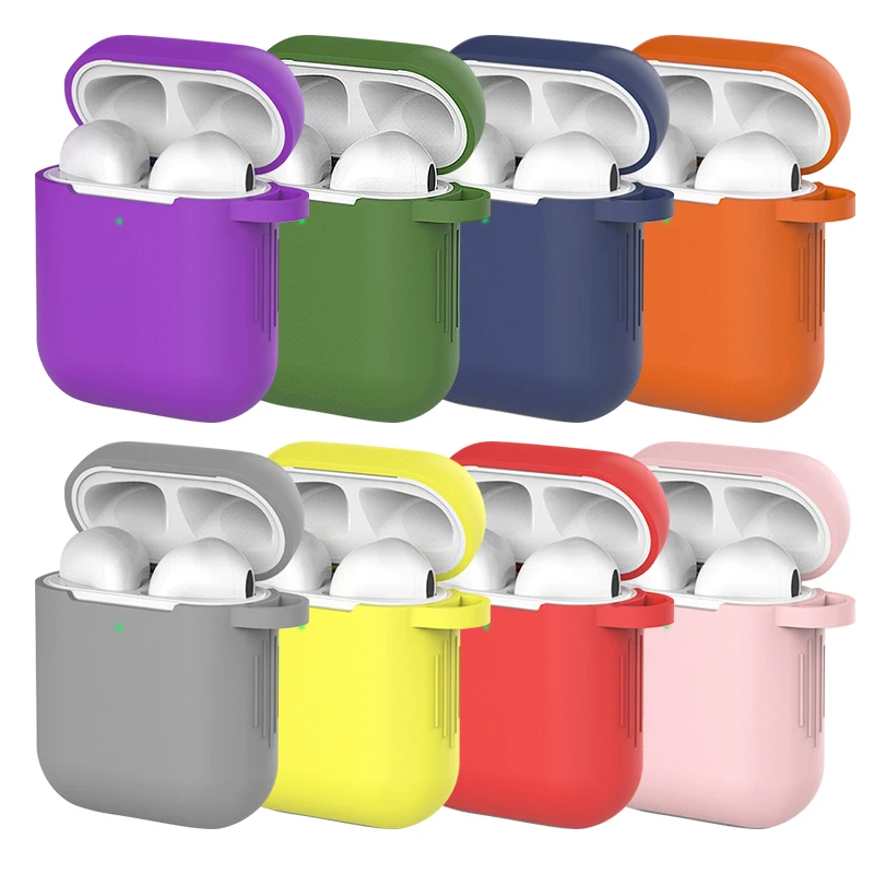 Мягкий силиконовый чехол карамельных цветов для Apple Air Pods 2 s AirPods тонкий