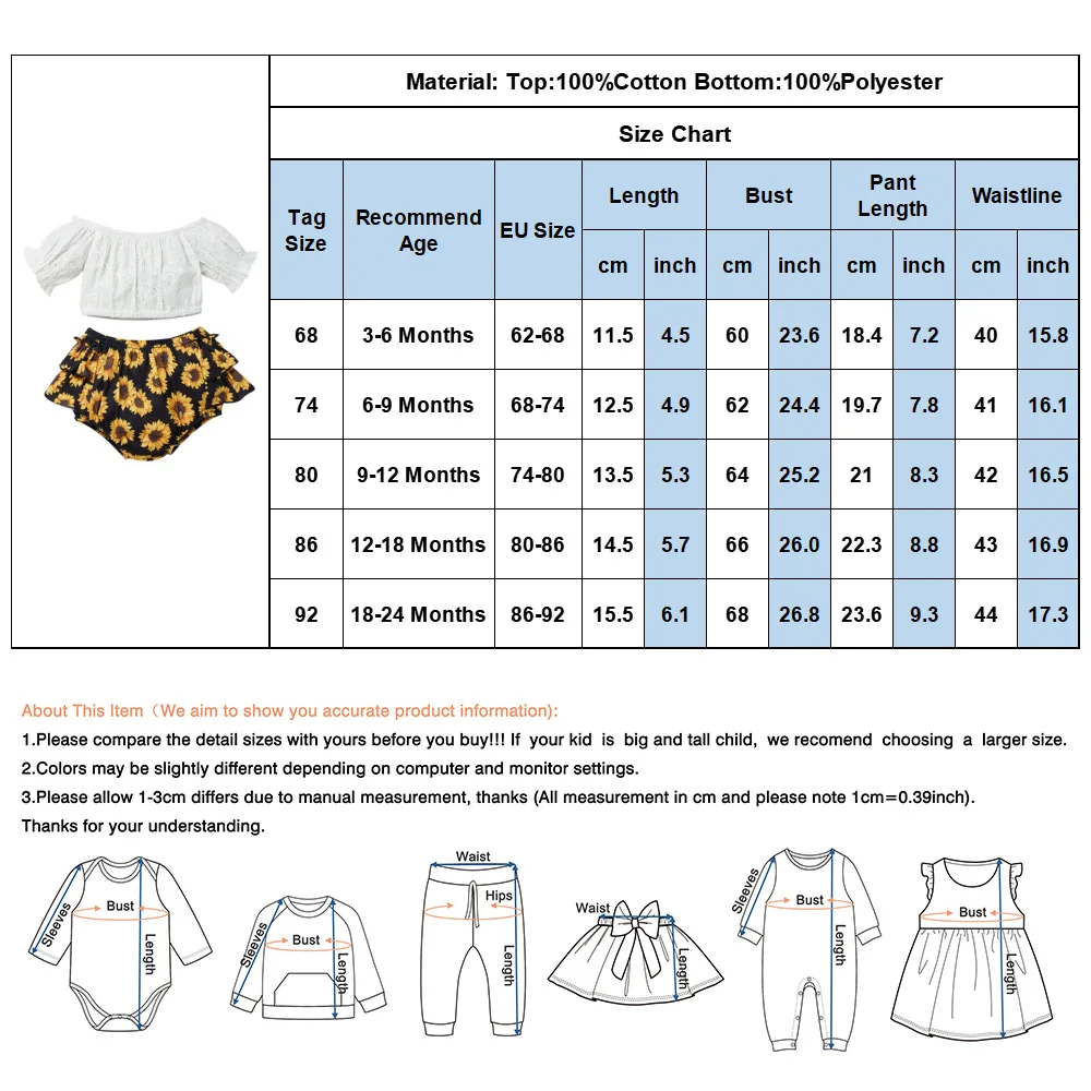 

Newborn Baby Girls Clothes Sets 2021 Summer Slash Neck Short Sleeve Bodysuit Floral Print Shorts Infant Clothing Outfit D30