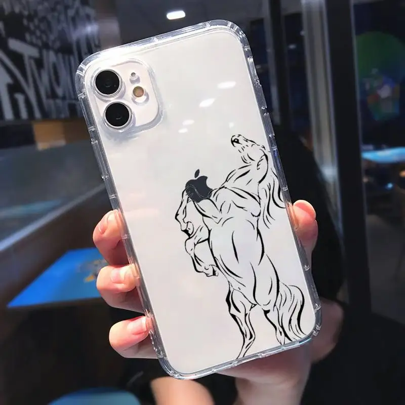 

Frederik The Great beauty horse Phone Case Transparent for Clear iPhone 11 12 8 7 6 6S Plus X 5S SE 2020 XR mini pro XS MAX
