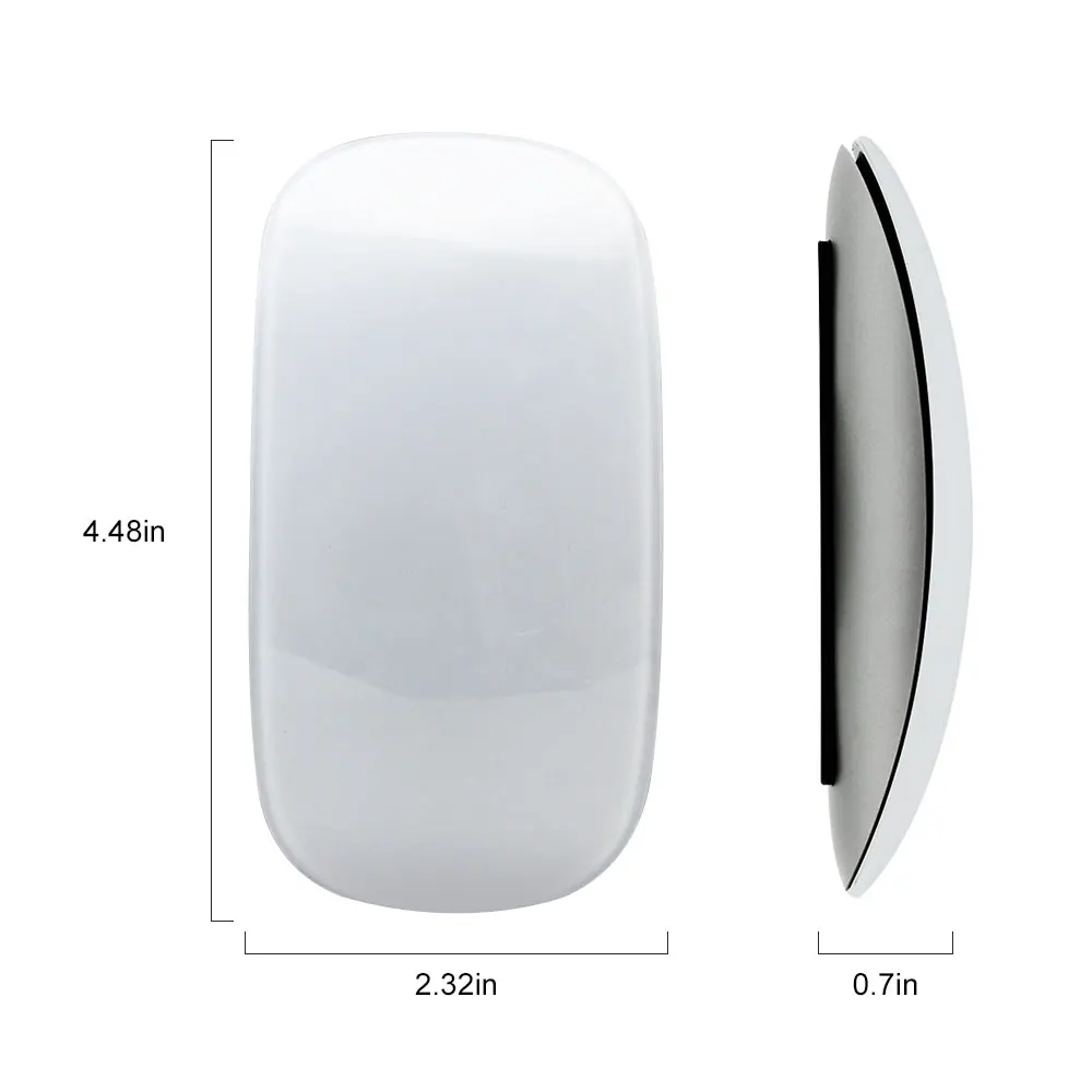 

Bluetooth Wireless Arc Touch Magic Mouse Ergonomic Ultra Thin Rechargeable Mice Optical 1600 DPI For Apple Macbook