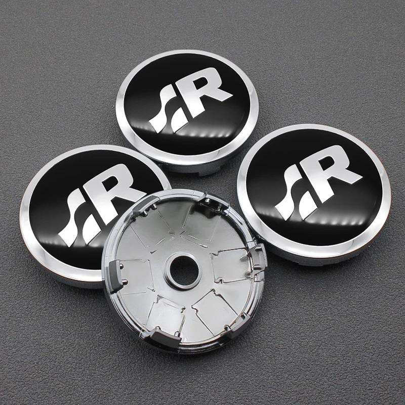 

56mm+60MM Car Wheel Center Hub Caps Sticker Wheel Rim Dust-proof Cover for Volkswagen R Sagitar Passat Golf Tiguan Touareg GR SR