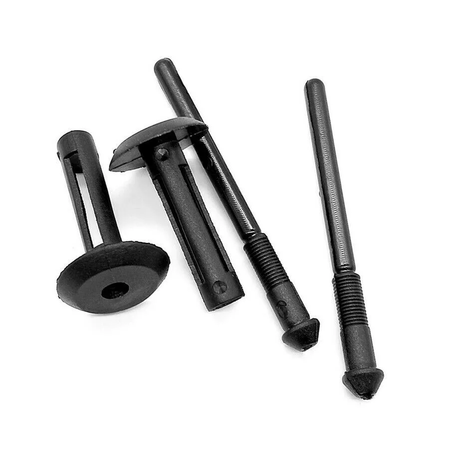 

High Quality Plastic Rivet 50Pcs Black Body Repair Car Bumper Push Type