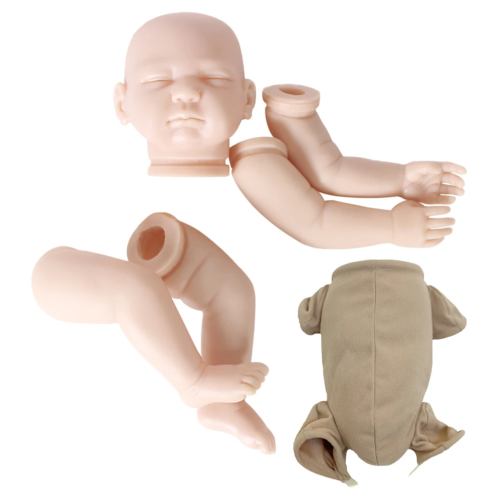 

Набор реалистичных кукол новорожденных ACESTAR 20 дюймов из искусственного силикона и винила для новорожденных Детские куклы «сделай сам» неокрашенные Стартовые наборы # DK78