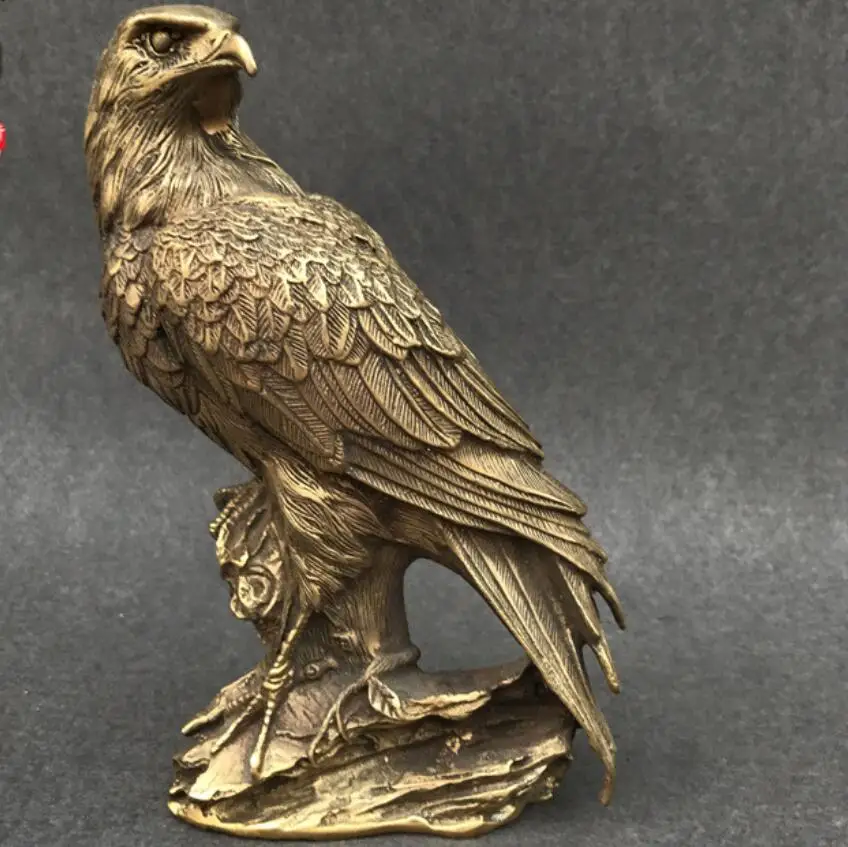 Медная Статуэтка с бронзовым декором птица король Орл ястреб статуэтка