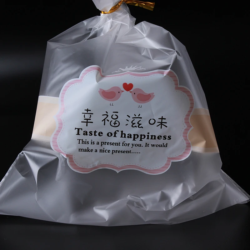 100 шт./упак. Еда Упакованные мешоки для конфеты хлеб BiscuitsTransparent скраб Пластик