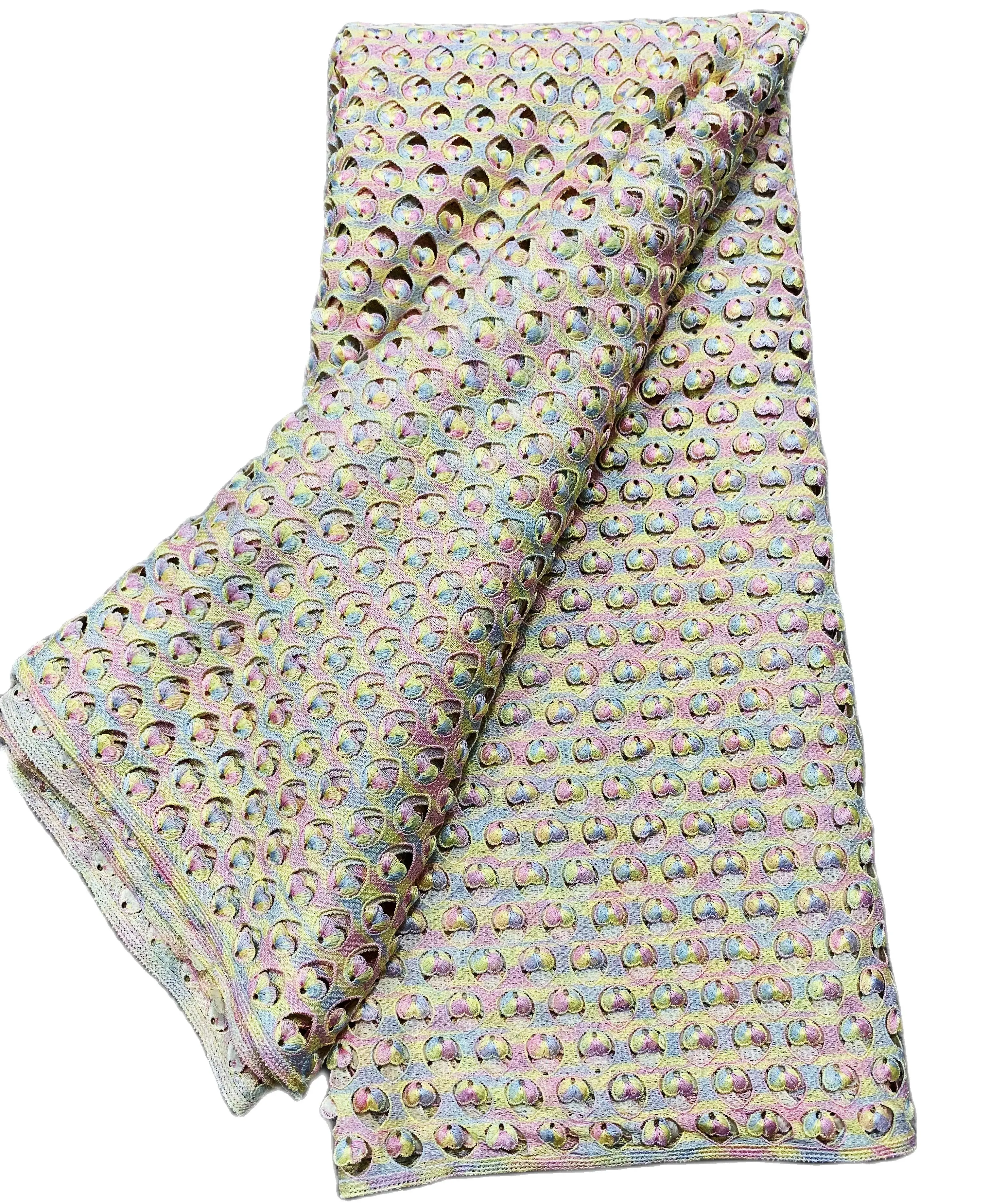 Африканский шнур гипюровая кружевная ткань 2021 кружевные стили для Aso Ebi