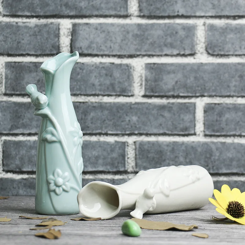 Домашний садовый декор креативные керамические украшения птица бабочка цветок