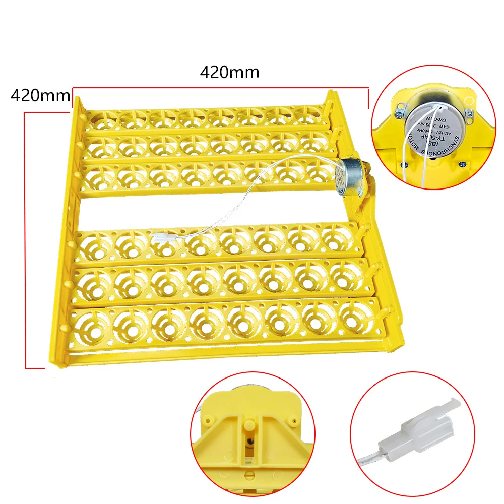 

48 Eggs Automatic Incubator Egg Tray Egg Incubator 220V Motors New Incubation Equipment Farm Poultry Hatching Device