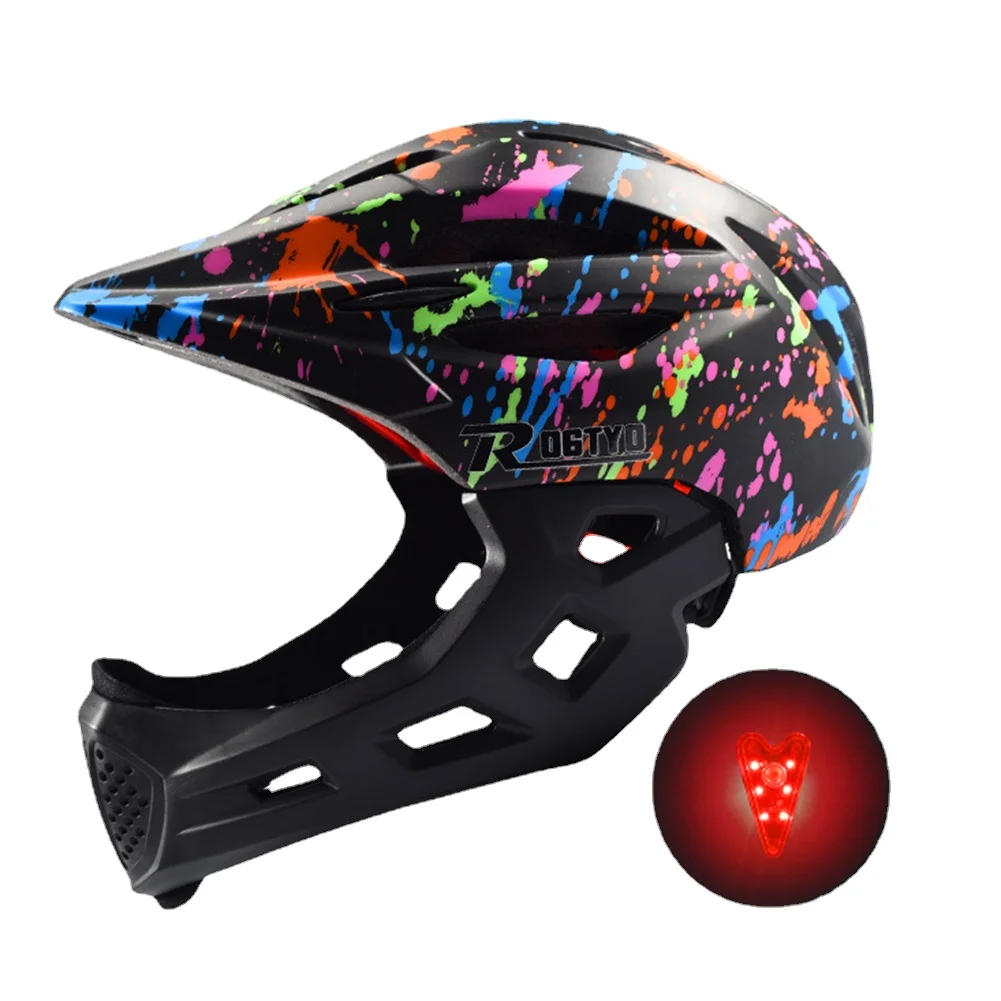 

Kids Bicycle Full Face Helmet MTB Bike Cycling Helmet Extreme Sports Helmet Child Sport Safety Roller Skating Skiing Supplies