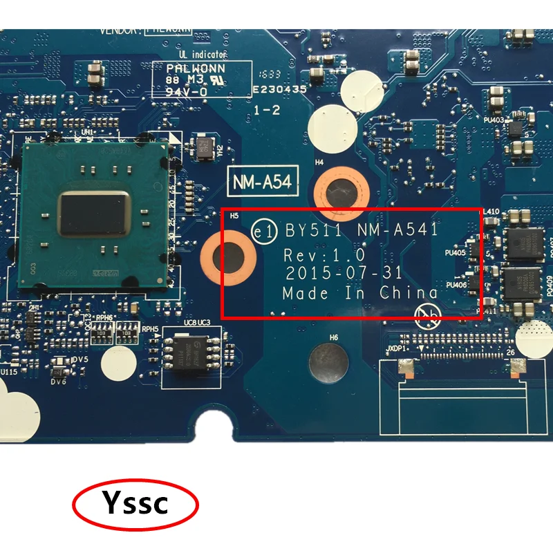 Тест на исправность Новый BY511 NM-A541 материнская плата для ноутбука Lenovo Y700 Y700-15ISK