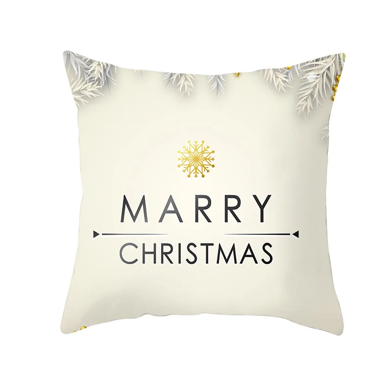 

Nanacoba Christmas Pillow Case Christmas Snowflake Pattern Decorative Throw Pillow for Living Room Sofa Chair White Pillow Cover