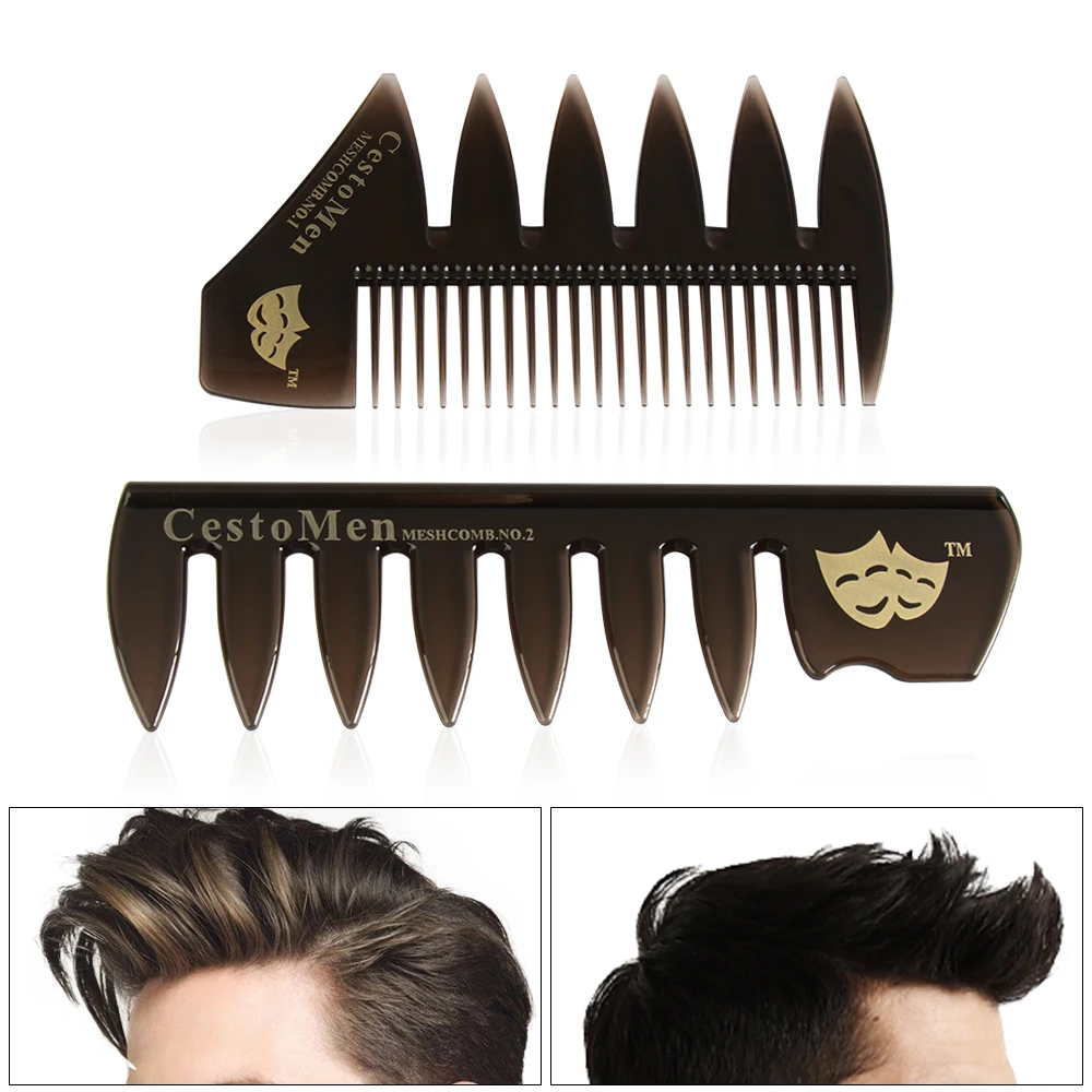 1 шт. широкозубная расческа вилка для мужчин борода Парикмахерская щетка
