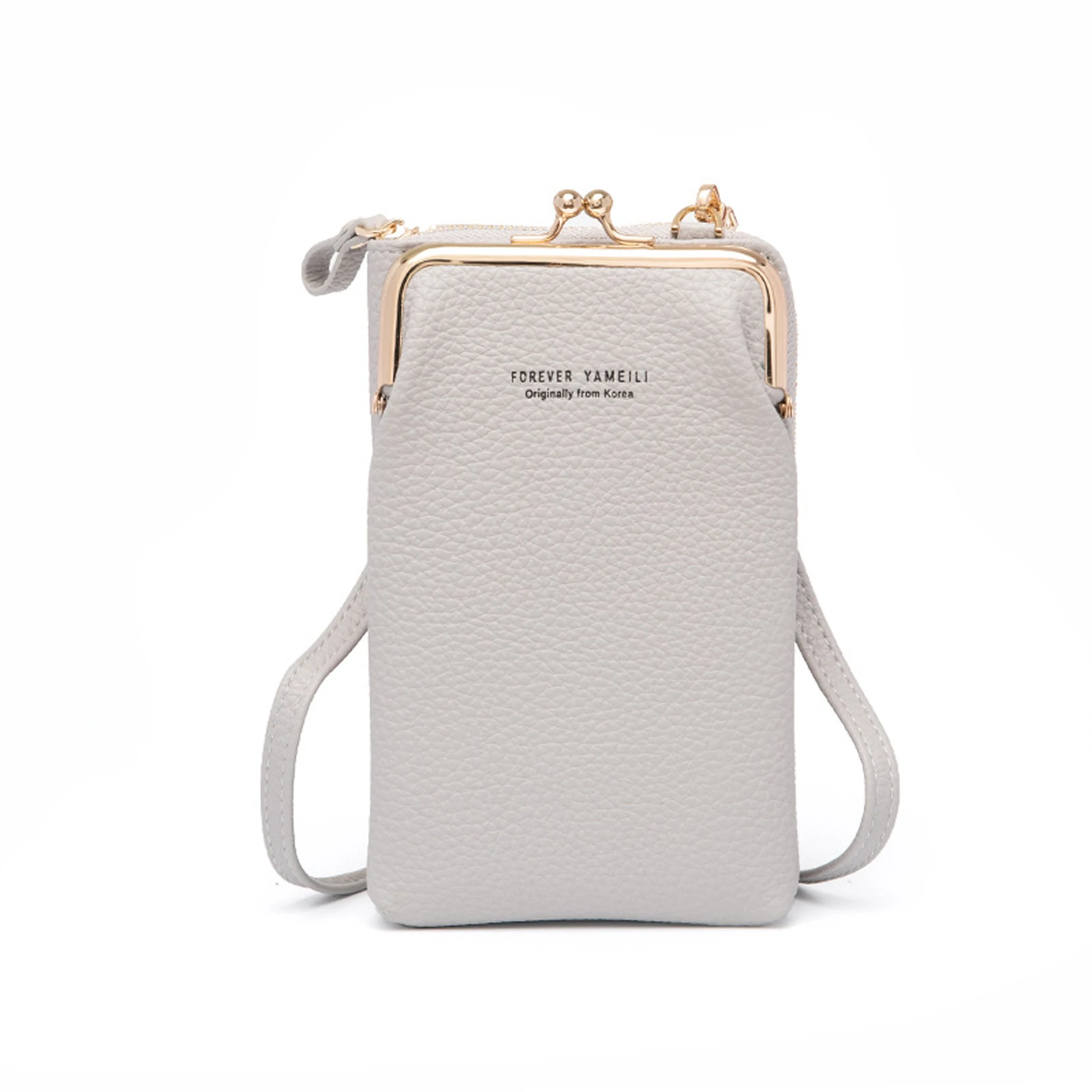 

Single Shoulder Bag, Women Leather Pack, Phone Storage Square Pocket Detachable Strap Pack