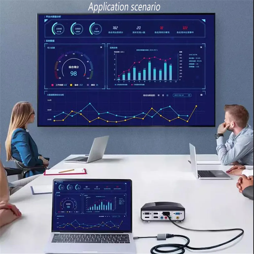 Адаптер-концентратор с Type-C на 4K HDMI VGA AUX PD USB C 3 0 для MacBook Nintendo Huawei P30 док-станции Xiaomi