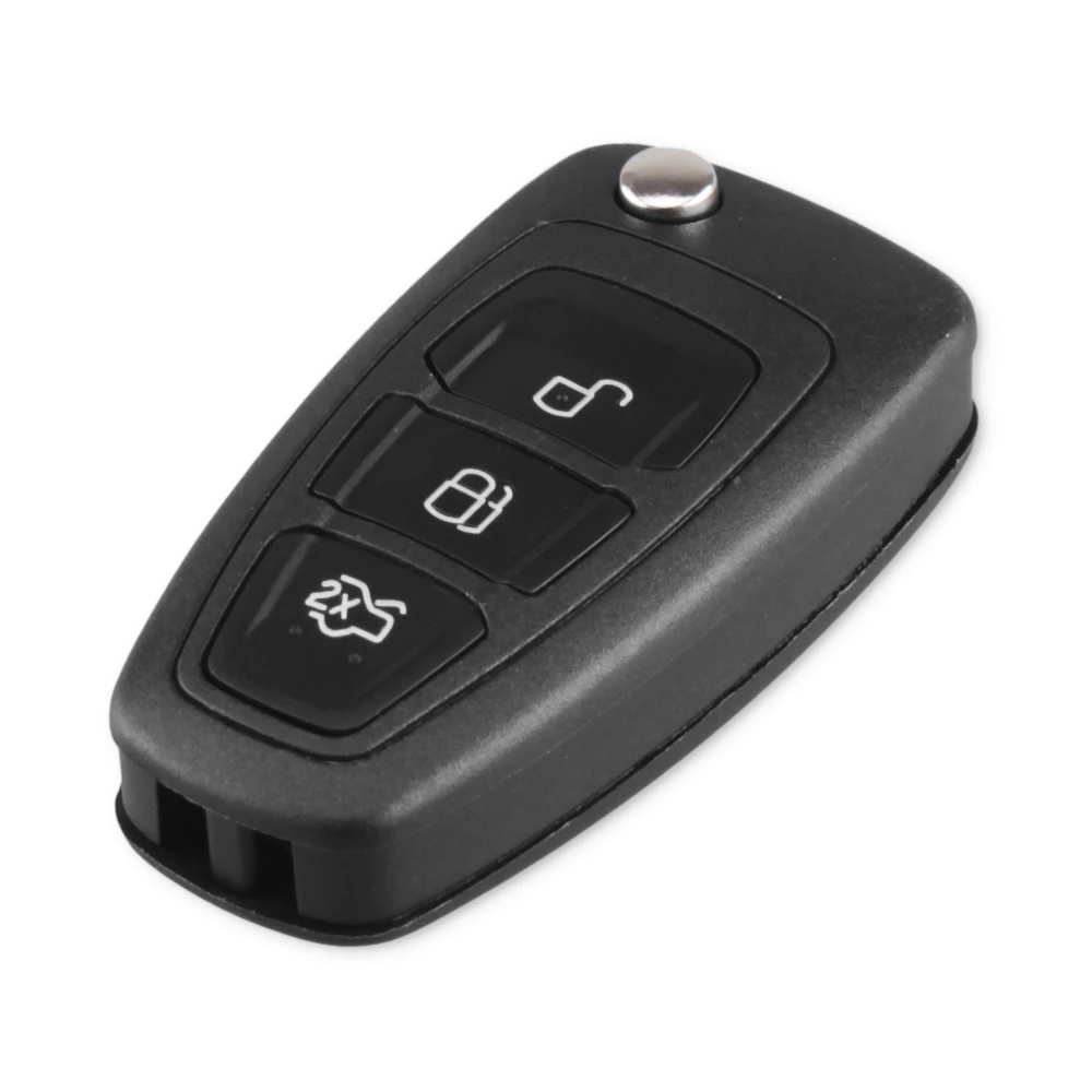 KEYYOU 434 МГц 4D63 чип HU101 дистанционного ASK/FSK 3 кнопки флип дистанционный ключ-брелок