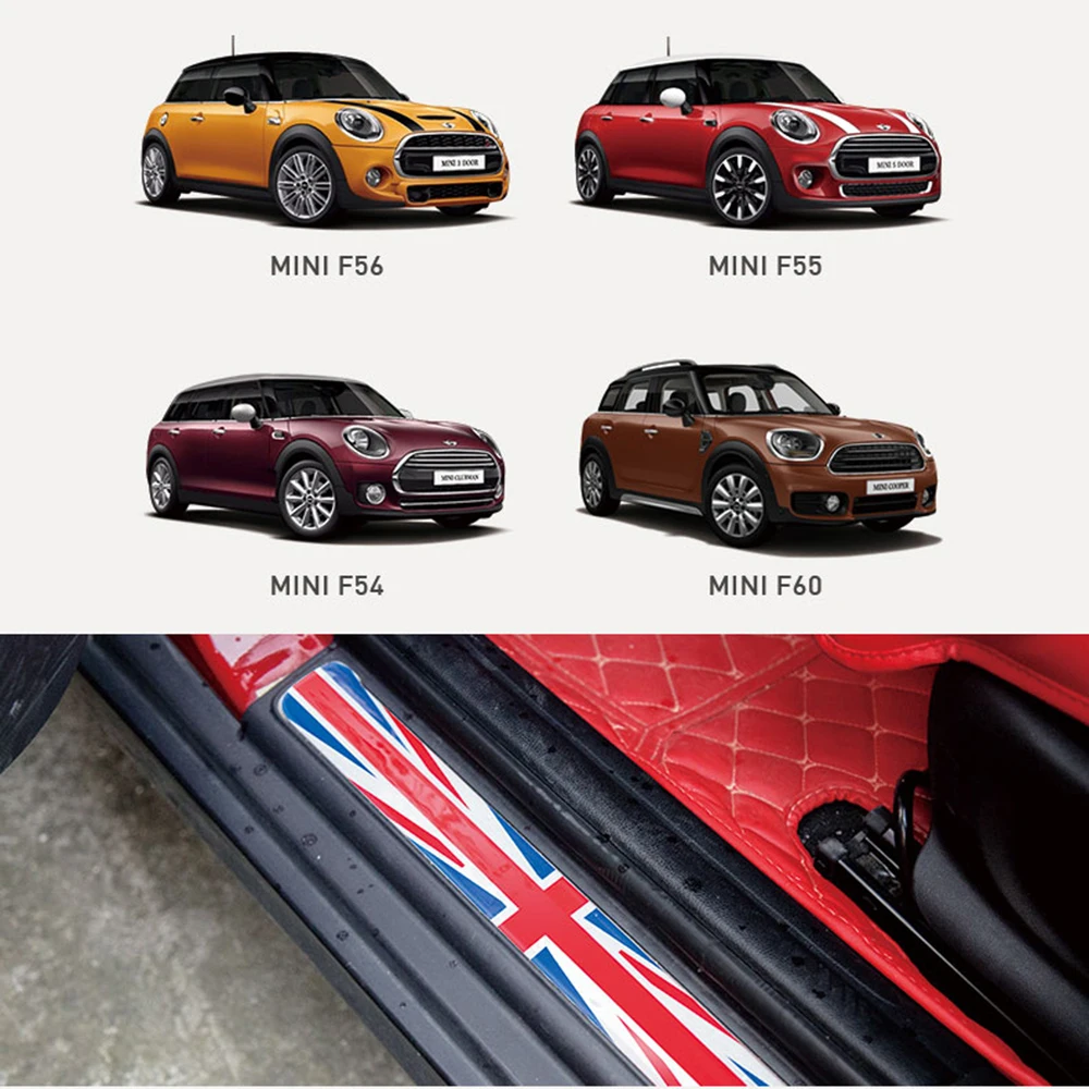 Эпоксидная наклейка на порог двери для стайлинга автомобиля 1 комплект протектор