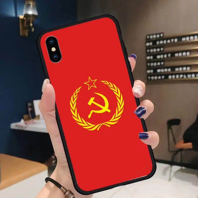 

Soviet Union USSR Flag Phone Case for iPhone 11 12 pro XS MAX 8 7 6 6S Plus X 5S SE 2020 XR