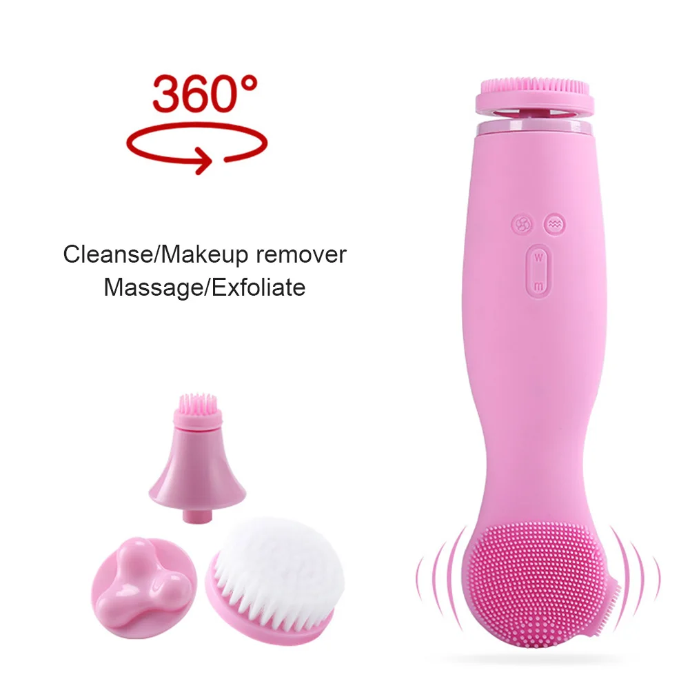 

Facial Cleansing Brush Rechargeable Cleaning Pores Oil-control Exfoliating Massage Electric Cleansing Instrument