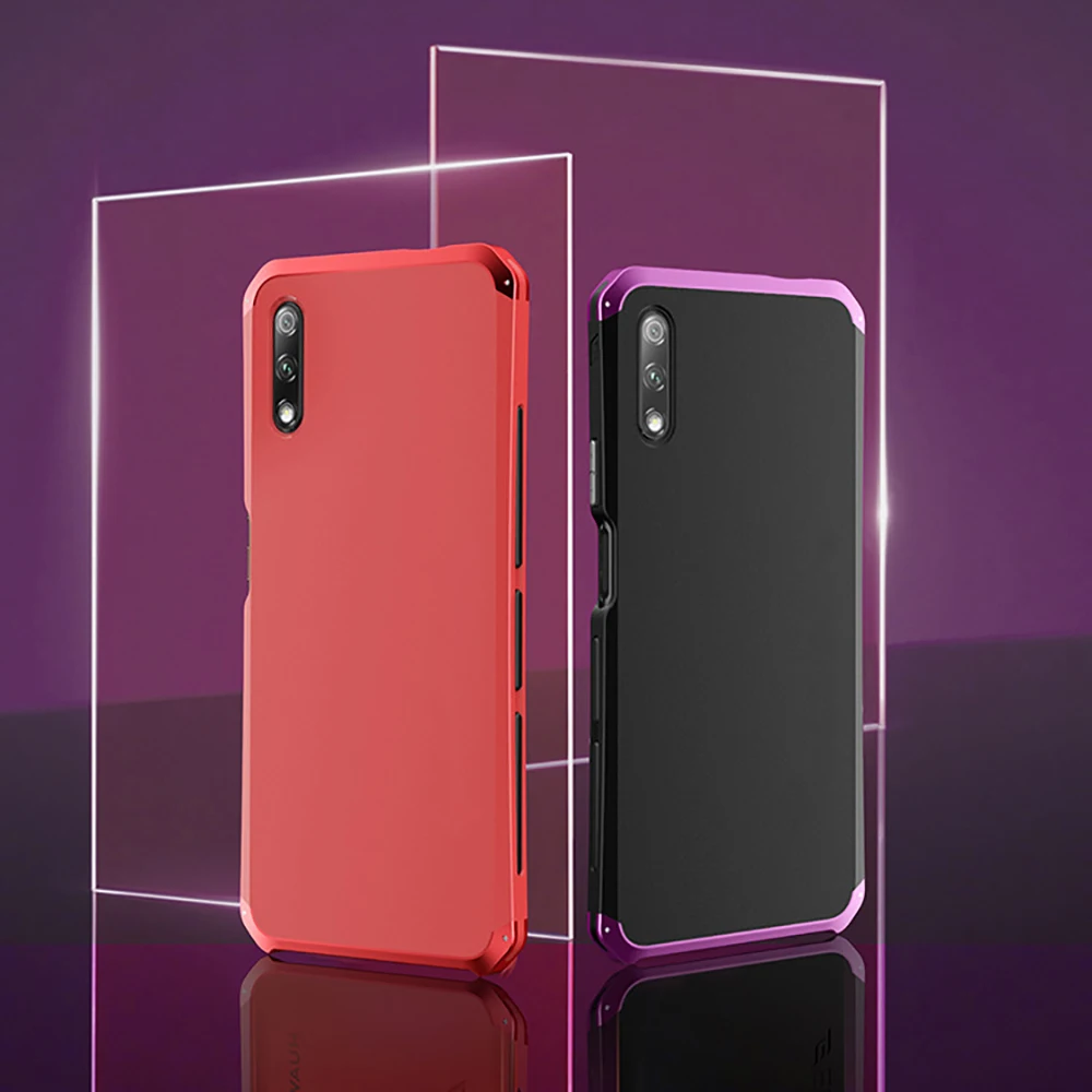 

Текстурированная Противоударная пластиковая металлическая рамка для Huawei Honor 9X x9, бампер из алюминиевого сплава Honor 9x с подарком