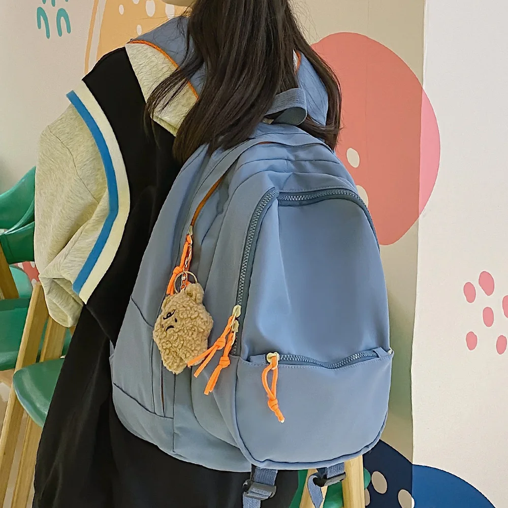 

Классные милые студенческие сумки для девочек, новинка, Женский нейлоновый рюкзак для ноутбука и колледжа, модная женская школьная сумка, Ж...