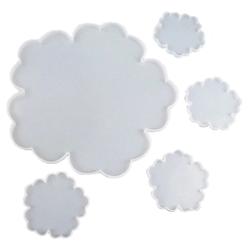 

Silicone Flower Coaster Resin Casting Molds Kit Resin Cup Mat Coaster Epoxy Mould Home Decor DIY Crafts Making Tool