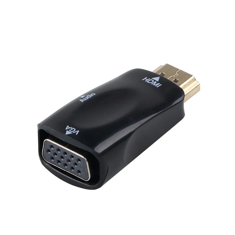 Kebidu 1080P конвертер Папа мама HDMI совместим с адаптером VGA аудиокабелем Jack 3 5 мм для