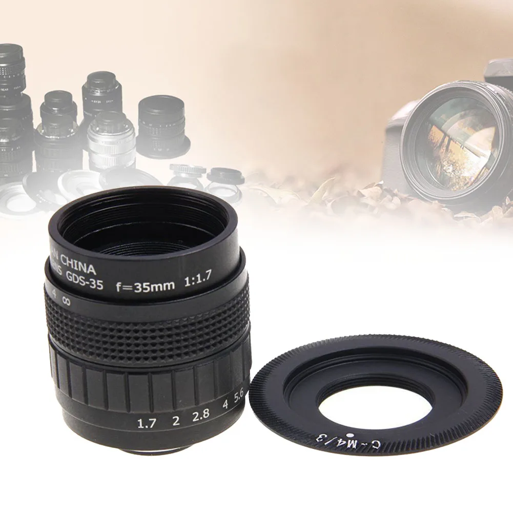 Прочный Профессиональный 35 мм F1.7 аксессуары ТВ кино фотография фиксированный