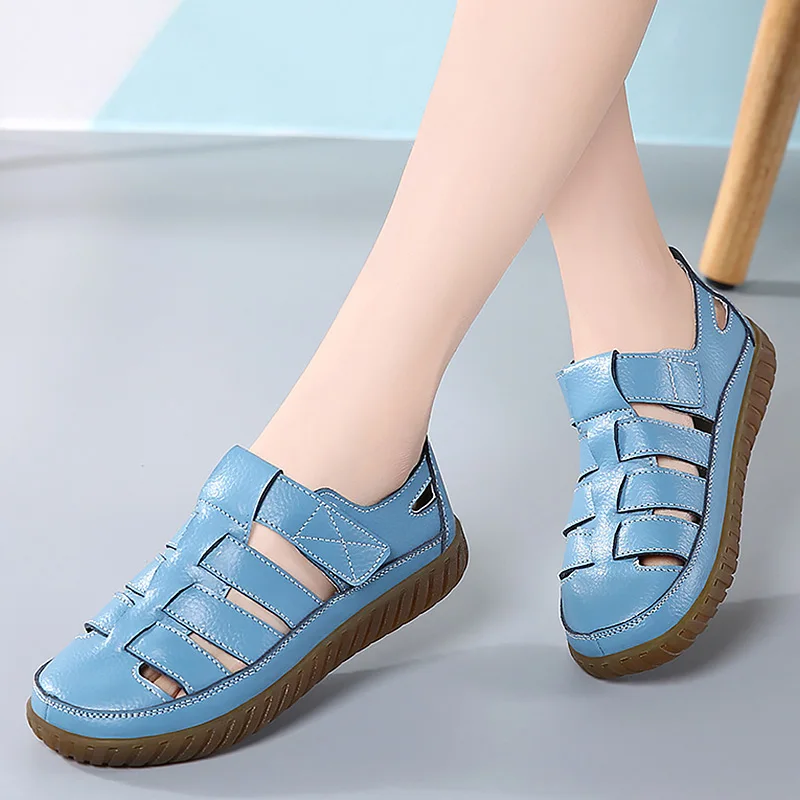 Женские кожаные ботинки на плоской подошве большие размеры|Боссоножки и