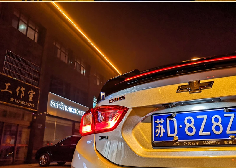 Для 2017 2018 спойлер Cruze ABS материал заднее крыло автомобиля праймер цвет задний для