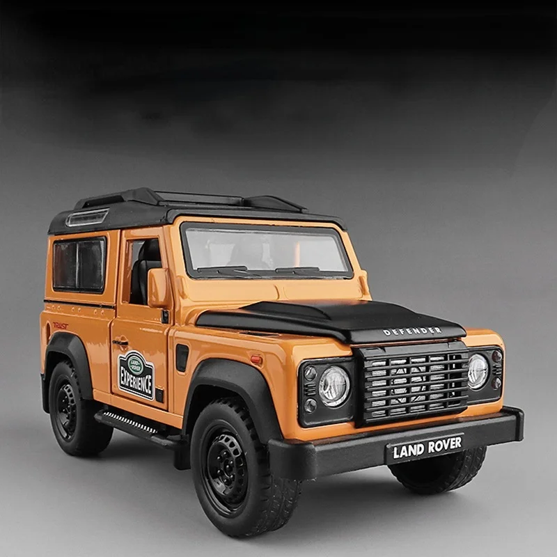 

Childrens Toy Gift 1:32 Land Rover Defender SUV Alloy Car Model Diecast Metal Toy Off-Road Vehicles Model Sound Light Collection