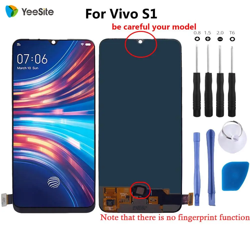 Yeesite Оригинальный ЖК экран для Vivo s1 дисплей и кодирующий преобразователь
