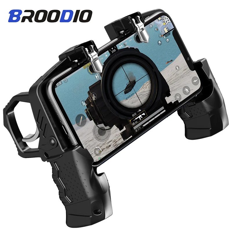 

For Android Mobile Phone Gamepad PUGB Mobile Game Controller Gamepad Shooter Trigger for Peace Elite Fast Shooting L1R1 Joystick