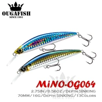 fishing tackle lure minnow sinking hard baits weight 16g trolling wobblers for pike fish articulos de pesca isca artificial bait