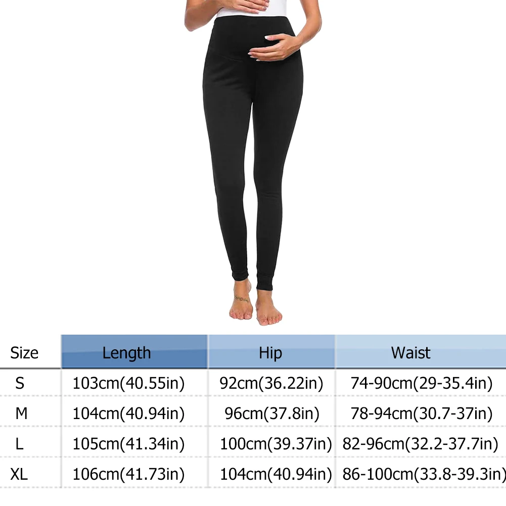 

Pregnant Women Solid Color Maternity Stretchy Pants Female Ladies Cotton High Waist Slim Skinny Leggings Trousers