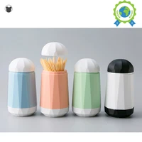 automatic toothpick holder container press type household table toothpick storage box toothpick dispenser
