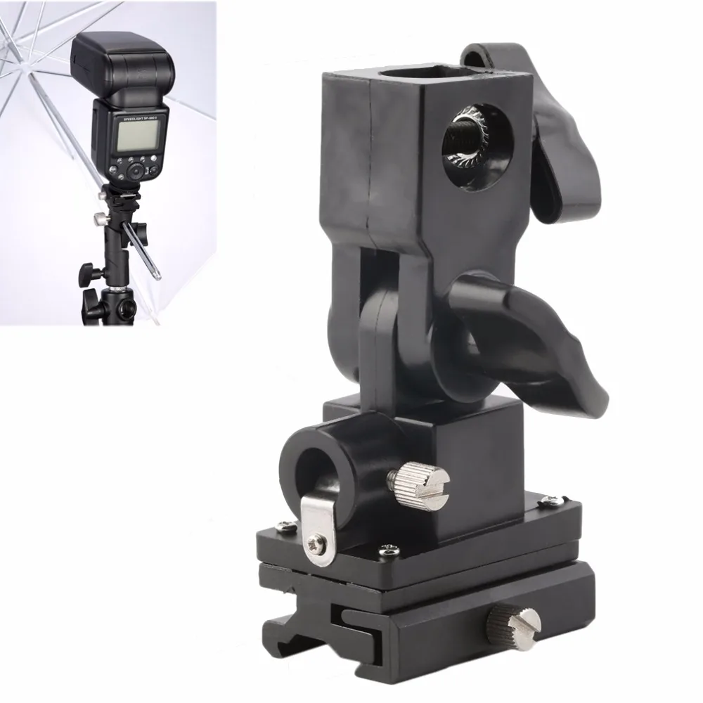 FU-SOB Universal B Type Multifunction Holder LED Flashlight Umbrella Swivel Light Stand Bracket For Camera | Электроника