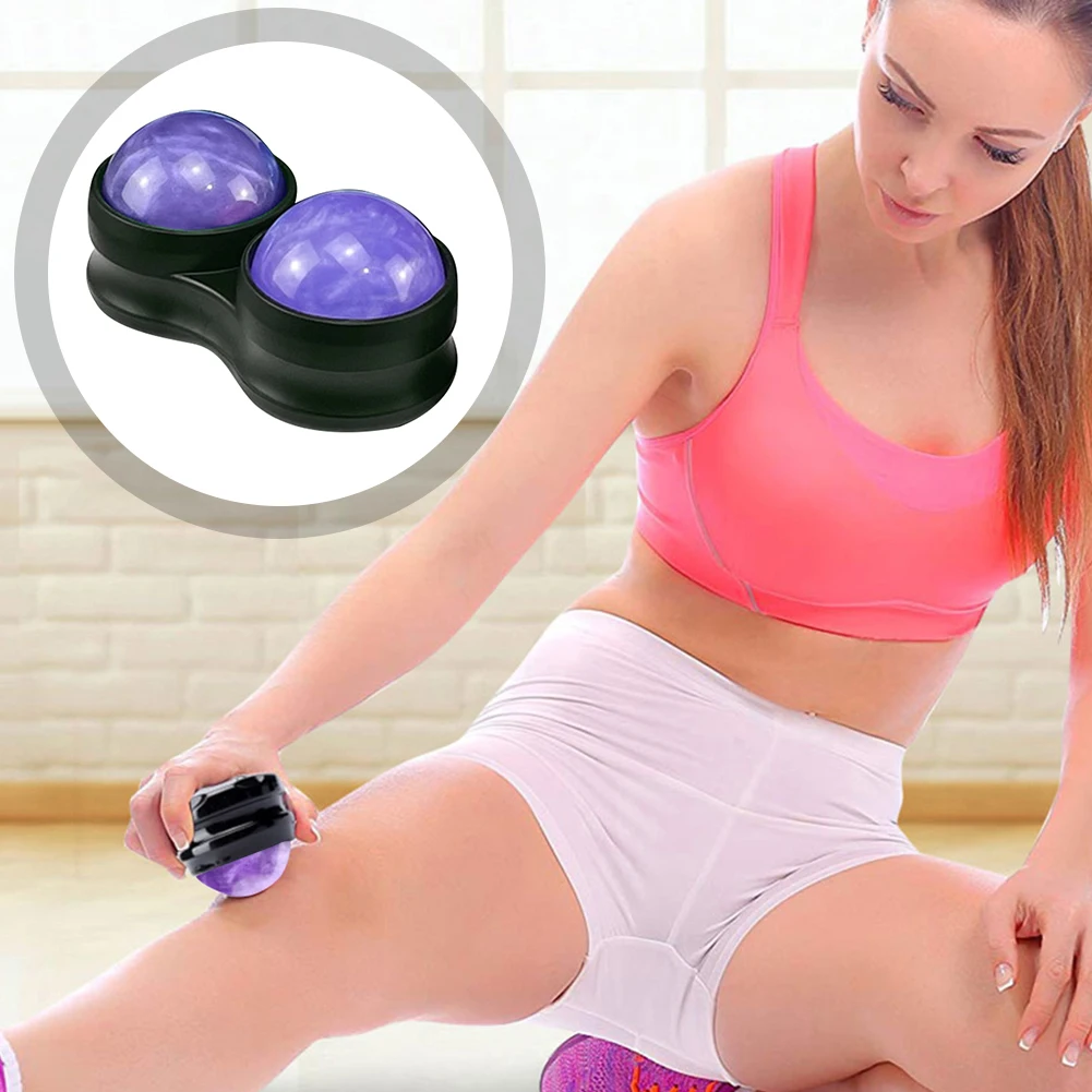 

Portable Full Body Rolling Massage Ball Manual Pain Stress Relief Deep Muscle Relaxation Massager Therapy Ball Fitness Equipment