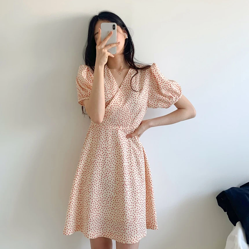 

Женское платье с цветочным принтом, длинное пляжное винтажное платье большого размера с коротким рукавом, лето 2021, размера плюс