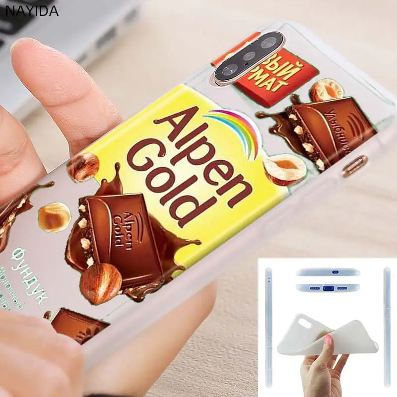 Fashion Soft Silicone Case For Xiaomi Redmi Note 11 10 9 8 7 Pro Max 10s 9s 8t 4G 5Gr Chocolate Russian | Мобильные телефоны и